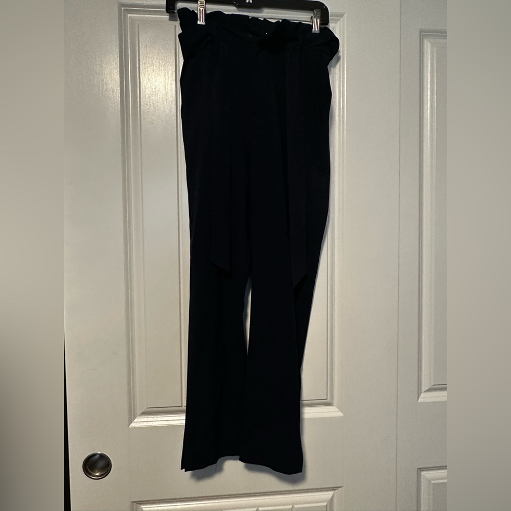 Navy High Waist Pants